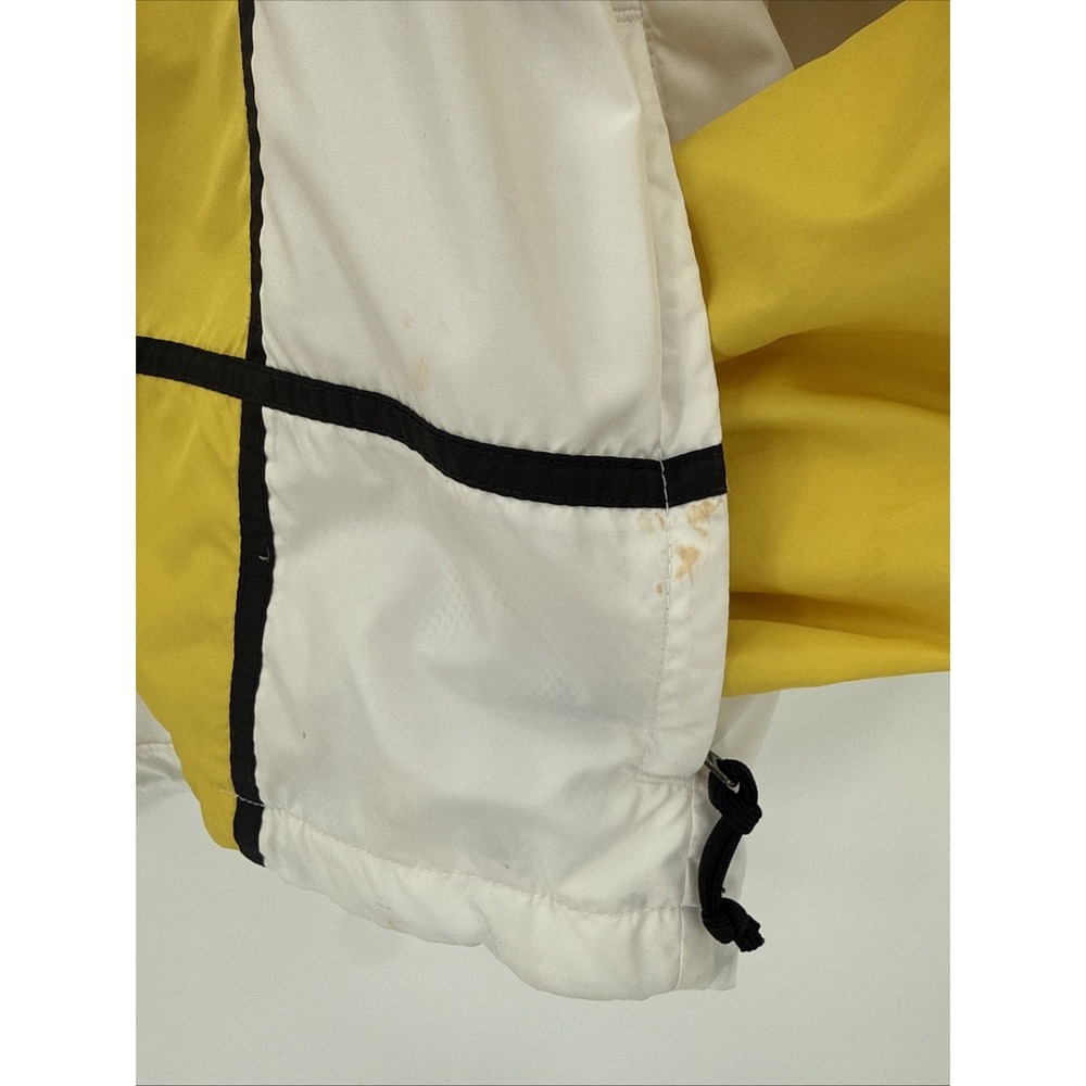 Vintage 90's Nike Men's Yellow White Zip Up Windbreaker Size Medium Retro READ - Picture 2 of 14